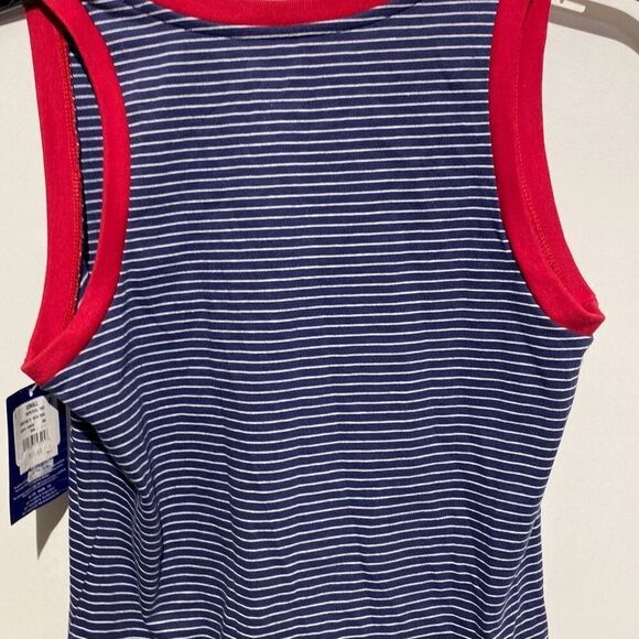 Champion Women's Multicolor Heritage V-Neck Ring Stripe Tank Top Size XS NWT - Picture 5 of 8